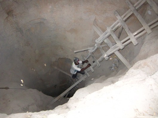 Tanzanite mine in Merilani Tanzania