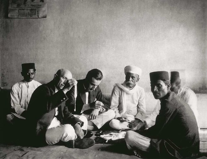 Louis Boucheron en Inde, en 1909. 